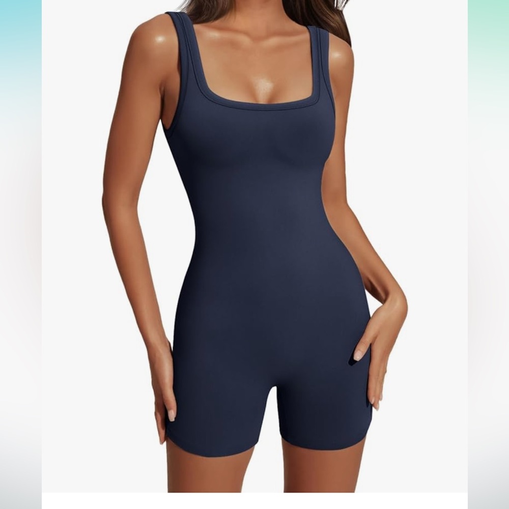 Athletic jumpsuit Medium Navy Blue